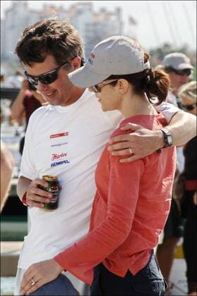 Prinz Frederik von Dänemark mit Ehefrau Mary nach dem Abschluss der Rolex Farr 40 WM in Miami -  (R021283008)