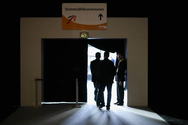 Delegierte auf dem 21. CDU-Parteitag in Hannover