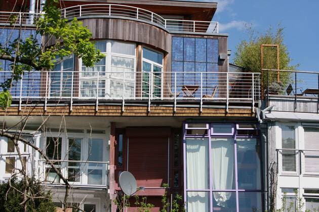 Architektur von Frei Otto Berlins erstes Ökohaus steht in der Corneliusstraße