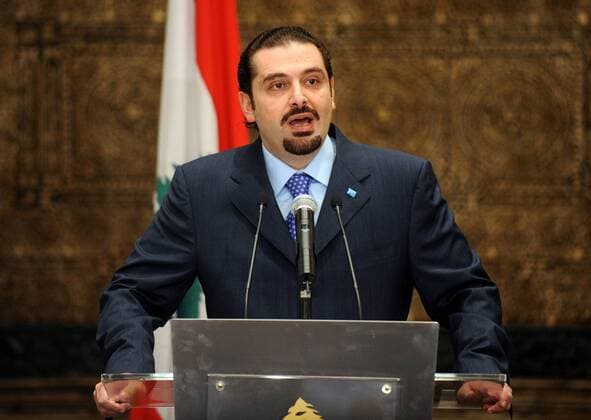 Saad Hariri (Libanon Mehrheitsführer im Parlament) anlässlich einer Ansprache in Beirut -  BEI2008051309