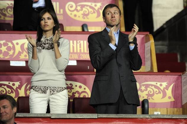 FC Chelsea Eigner Roman Abramowitsch (Gouverneur der Region Tschukotka) und Freundin Daria Zhukova anlässlich des Champions League Finales Manchester United gegen FC Chelsea in Moskau