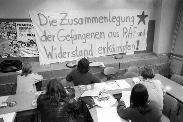 Besetzung der Grünen-Zentrale in Frankfurt durch RAF-Sympathisanten