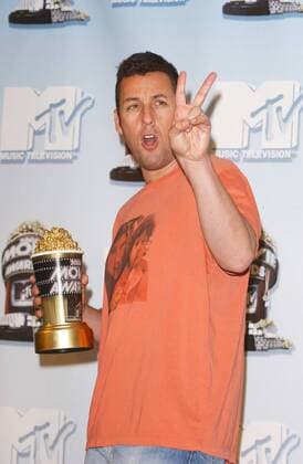 Schauspieler Adam Sandler (Preisträger) anlässlich eines Pressetermins zu den MTV-Awards in Universal City in Kalifornien - PPPAT