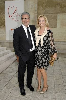 Klaus Hallhuber und Ehefrau Sarah (Inhaber Modegeschäft Grace) anlässlich des - Prix Courage - in München