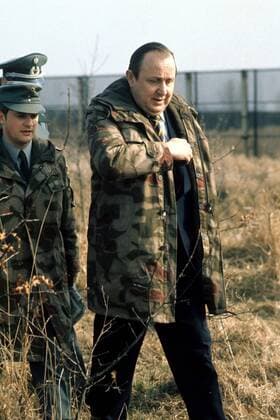 Außenminister Hans-Dietrich Genscher (Deutschland FDP) im Bundeswehr-Parka