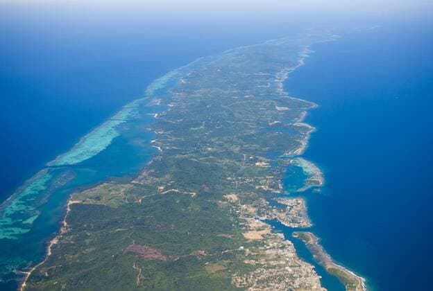 Östlicher Teil von Roatan - French Harbour - Honduras (ibxmmx00790762)