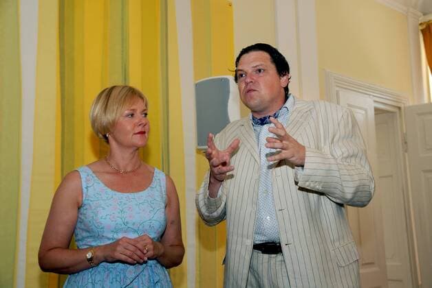 Sopran Barbara Bonney und Sänger Michael Schade anlässlich einer Pressekonferenz zum Young Singers Project während Festspiele in Salzburg