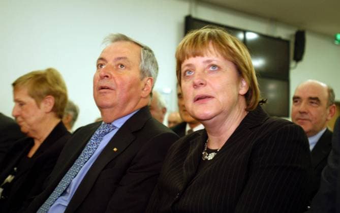 Angela Merkel (Deutschland CDU-Bundesvorsitzende) und Klaus Töpfer (Deutschland CDU Direktor United Nations Environment Programme) in Berlin