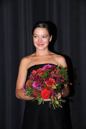 Schauspielerin Hannah Herzsprung anlässlich der Filmpremiere von - Der Baader Meinhof Komplex - in München