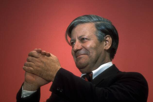 Bundeskanzler Helmut Schmidt (Deutschland SPD) anlässlich einer Wahlkampfveranstaltung der SPD