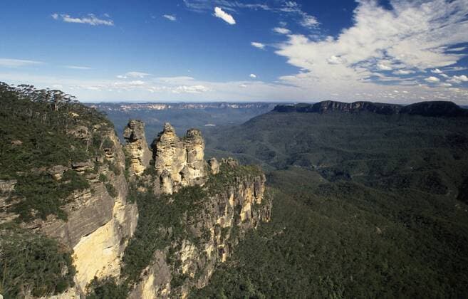 Three Sisters in den Blue Mountains, Australien iblelv00709305