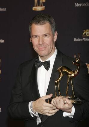 Moderator Peter Kloeppel als stolzer Preisträger der Bambi-Verleihung 2008 in Offenburg