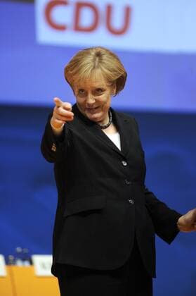 Bundeskanzlerin Angela Merkel (Deutschland CDU) anlässlich des 22. CDU-Parteitages in Stuttgart