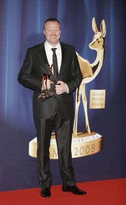 Moderator Stefan Raab (Preisträger in der Kategorie Entertainment) anlässlich der Verleihung des Bambi 2008 in Offenburg