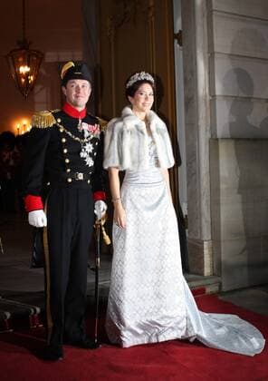 Kronprinz Frederik und Kronprinzessin Mary von Dänemark auf dem Neujahrsempfang 2009 des Dänischen Königshauses in Kopenhagen - 