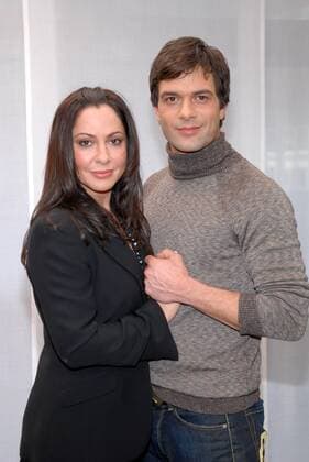 Schauspielerin Simone Thomalla und Schauspieler Kai Schumann während eines Pressetermins zu - Pretty Man - Der Traummann - in Hamburg