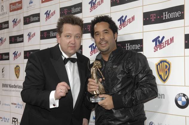 Preisträger Adel Tawil (li., Ich & Ich) und Sänger Sebastian Krumbiegel (Die Prinzen) anlässlich der Verleihung des - Deutschen Entertainmentpreises Diva - in München