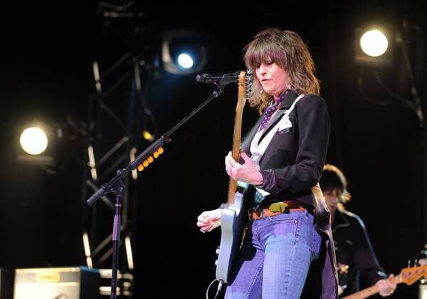 Sängerin Chrissie Hynde (The Pretenders) während eines Konzerts in Dallas (ZUMAcp2)
