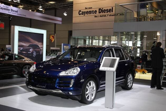 Porsche Cayenne Diesel auf der Automesse - Auto Mobil International (AMI) - in Leipzig