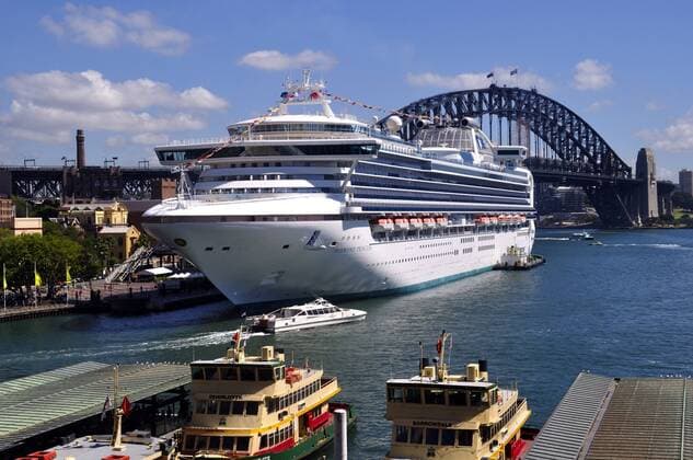 Diamond Princess im Hafen von Sydney