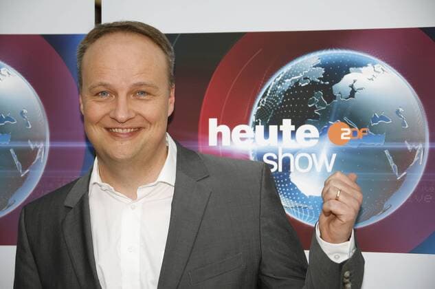 Moderator Oliver Welke anlässlich eines Pressetermins zur ZDF-Sendung - heute show - in Köln