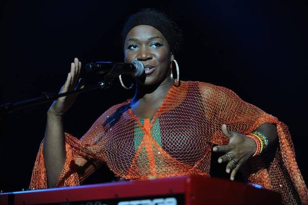 India Arie performs at Hard Rock live held at the Seminole Hard Rock hotel and casino on July 9, 2009 in Hollywood Florida. Picture by Larry Marano LFI India Arie in Concert  29431