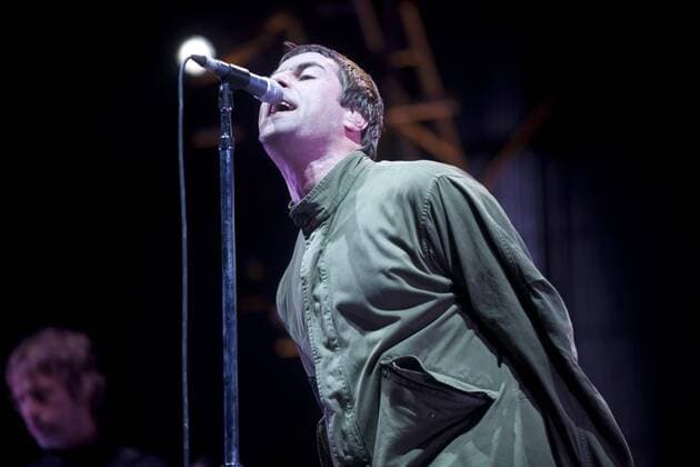 Sänger Liam Gallagher (Oasis) während eines Konzerts im Rahmen des Melt-Festivals in Gräfenhainichen ITNOPTV