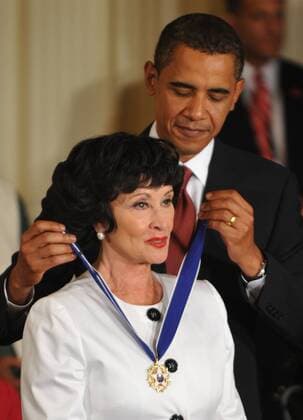 President Barack Obama presents the Presidential Medal of Freedom to Chita Rivera, at the White House in Washington on August 12, 2009. UPI Kevin Dietsch President Obama presents the Presidential Medal of Freedom to Chita Rivera in Washington  WAP20090812345