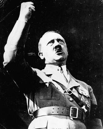 IMAGO History, Zweiter Weltkrieg: 1939 - 1945 Dec 12, 1944; Berlin, Germany; ADOLF HITLER (April 20, 1889ÐApril 30, 1945) was the Fuhrer and Reichskanzler (Leader and Imperial chancellor) of Germany from 1933 to his death. He was leader of the National Socialist German Workers Party (NSDAP), better known as the Nazi Party. At the height of his power, the armies of Nazi Germany and its Axis Powers dominated much of Europe during World War II. The racial policies that Hitler directed culminated in a massive number of deaths commonly cited at over 11 million people, including 6 million Jews, in a genocide now known as the Holocaust. Berlin Germany  - ZUMAk09