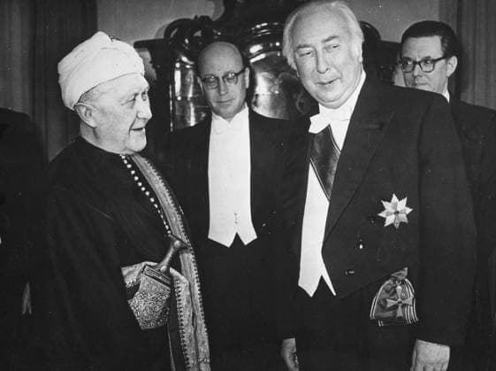 Apr 01, 1953 - Bonn, Germany - PICTURED: chancellor KONRAD ADENAUER and president THEODOR HEUSS. West Germany s first chancellor KONRAD ADENAUER began his career in politics as a member of the Cologne City Council, becoming lord mayor of the city. After the Nazis came to power in 1933, Adenauer, who had not hidden distaste for them, lost his positions, was forced to go into exile for a year in an abbey and was later interned in a prison camp. Adenauer was elected Chancellor of the Federal Republic of Germany on 15 September 1949. His main aim was to ensure West Germany s transition to a sovereign, democratic state. He held power for the next fourteen years and during that time played an important role in restoring good relations with France and the United States. Bonn Germany  - ZUMAk09