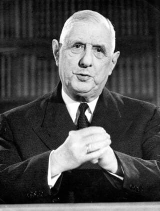 Apr 27, 1965 - Paris, France - CHARLES DE GAULLE was a French general and statesman, leader of the Free French during World War Two and the architect of the Fifth Republic. His political ideology, Gaullism , has become a major influence in French politics. Paris France  - ZUMAk09