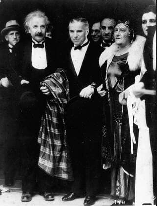 Feb 02, 1931; Paris, France; Professor ALBERT EINSTEIN with his wife and CHARLIE CHAPLIN. Albert Einstein aka Yousuf Karsh Albert Einstein (March 14, 1879 - April 18, 1955) was a German theoretical physicist regarded as the greatest scientist of the 20th century. He proposed the theory of relativity and made contributions to the development of quantum mechanics, statistical mechanics, and cosmology. He was awarded the 1921 Nobel Prize for Physics for his explanation of the photoelectric effect and for his services to Theoretical Physics. After his general theory of relativity was formulated in 1915. Paris France  - ZUMAk09