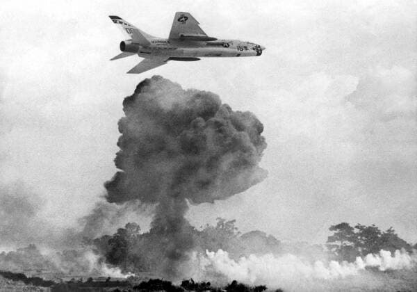 IMAGO History, Vietnamkrieg: 1955-1975 Feb 15, 1969 - Hanoi, Vietnam - Vietnam War, also known as the Second Indochina War was a military struggle fought in Vietnam from 1959 to 1975, involving the North Vietnamese and the National Liberation Front (NLF) in conflict with United States forces and the South Vietnamese army. After Vietnamese had struggled for their independence from France during the First Indochina War, the country was temporarily divided into Communist North and non-Communist South Vietnam. The United States became involved in Vietnam because according to domino theory American policymakers believed that if the entire country fell under a Communist government, Communism would spread throughout Southeast Asia. The Vietnam War was a cause of much controversy in the United States. What began as a small group of advisors under President Dwight Eisenhower ended up with over a total of 2.5 million American troops  - ZUMAk09