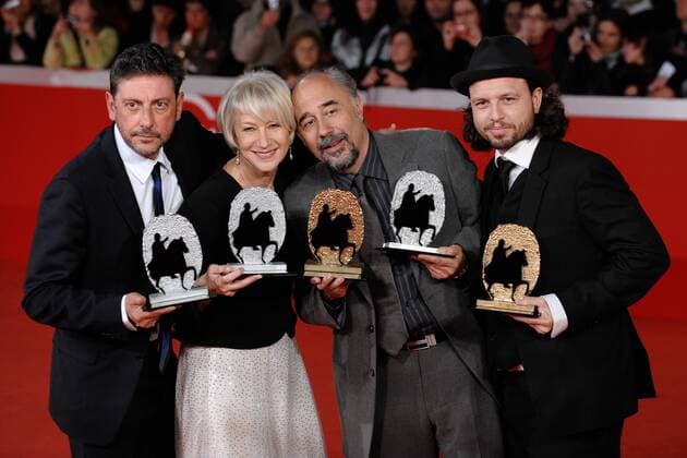 V.l.n.r.: Sergio CASTELLITTO, Helen MIRREN, Giorgio DIRITTI, Nicolo DONATO - Red Carpet Roma FILM FEST - Festival internazionale del film di Roma  AndreaXStaccioli