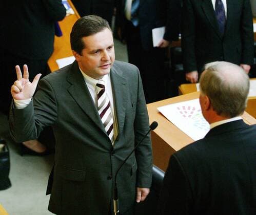 Stefan Mappus - Vereidigung als Minister im Landtag von Baden-Württemberg