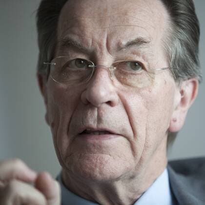 Deutschland, Berlin, Interview mit dem SPD Parteivorsitzenden Franz Müntefering im Willy-Brandt-Haus, 09.07.2009
