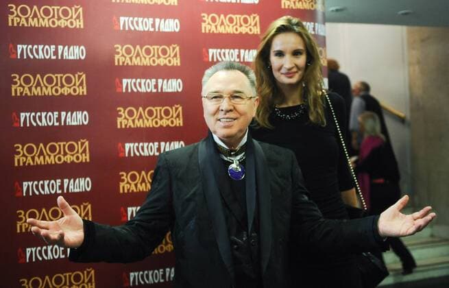 MOSCOW, RUSSIA. NOVEMBER 29, 2009. Fashion designer Vyacheslav Zaitsev attends the Golden Gramophone music awards ceremony at the State Kremlin Palace.  RE0C3561