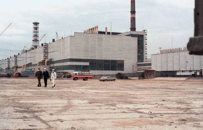 AKW Tschernobyl nach der Katastrophe  TASS_231797