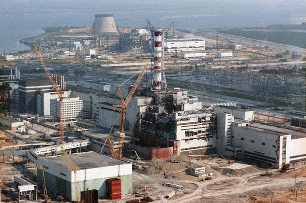 AKW Tschernobyl nach der Katastrophe  TASS_747988