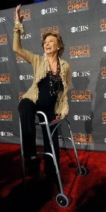 Actress Cloris Leachman attends the 2010 People s Choice Awards at Nokia Theatre in Los Angeles on January 6, 2010.  LAP2010010643