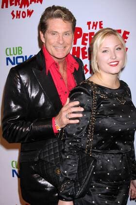 David Hasselhoff, der Schauspieler mit seiner Tochter Hayley bei der Ankunft zur The Pee Wee Herman Show Opening Night am 20.1.2010 in Los Angeles 