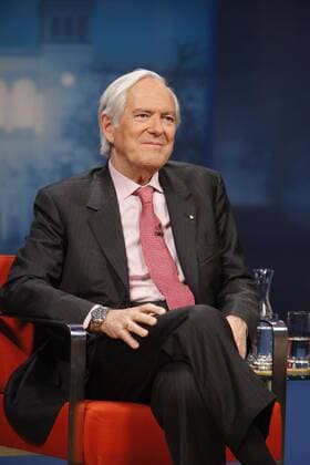 Roland Berger (Unternehmer sowie Unternehmens- und Politikberater, Botschafter der Initiative Neue Soziale Marktwirtschaft ) in der Talk-Show Maybrit Illner am 21.01.2010 in Berlin