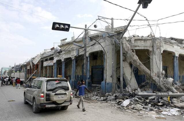 Port-au-Prince, Haiti - View of the city after the earthquake 31. January.2010 