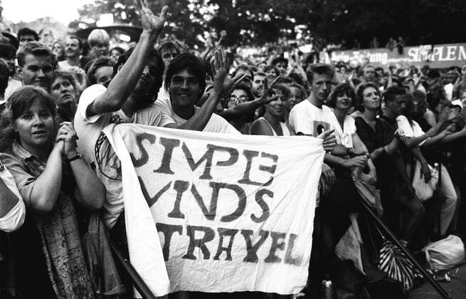 Konzert der Rockband Simple Minds am 01.09.1991 auf der Freilichtbühne Loreley Simple Minds
