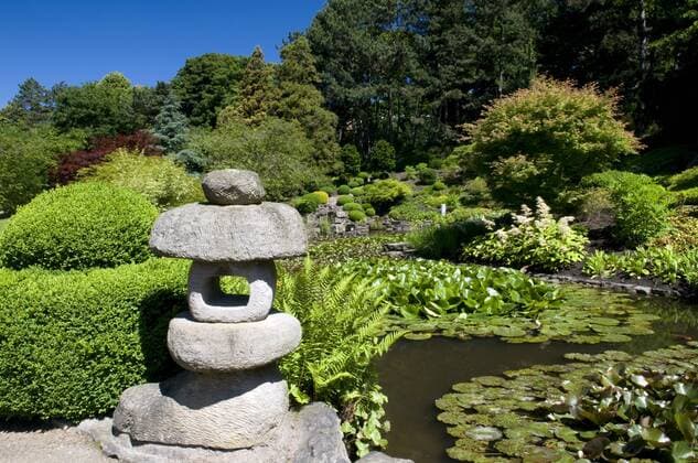 Japanischer Garten im Westfalenpark, Dortmund, Ruhrgebiet, Nordrhein-Westfalen, Deutschland, Europa ibldwh01455476