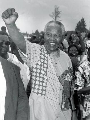 IMAGO History, Ende der Apartheid in Südafrika: 1990-1994 SOUTH AFRICA - 1994: Former President Nelson Mandela. ( Gallo0000095789