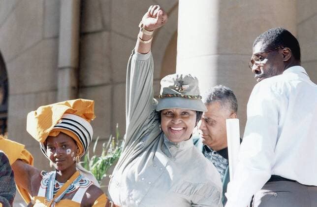 JOHANNESBURG, SOUTH AFRICA - 16 June 1996: Winnie Madikizela-Mandela (C). ( Gallo104203