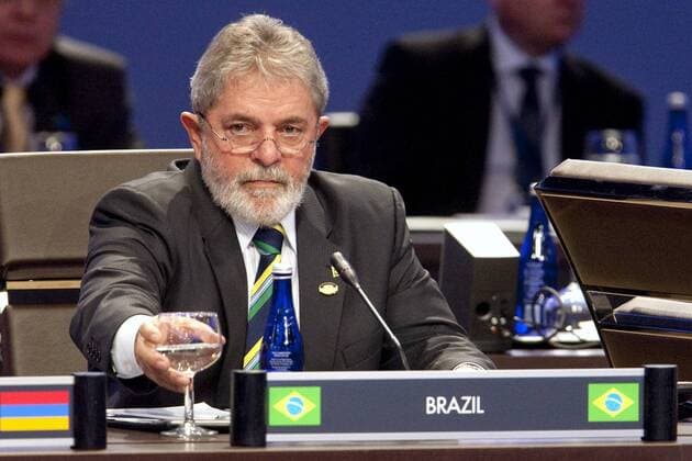 Brazilian President Luiz Inacio Lula da Silva attends the opening plenary of the Nuclear Security Summit at the Washington Convention Center in Washington on April 13, 2010.  WAX20100413711