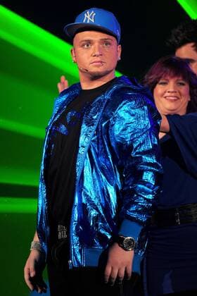 DSDS - Kandidat Menowin Fröhlich während der Generalprobe zur FINALSHOW der 7. Staffel der RTL Casting-Show Deutschland sucht den Superstar am 17.04. 2010 in Köln.