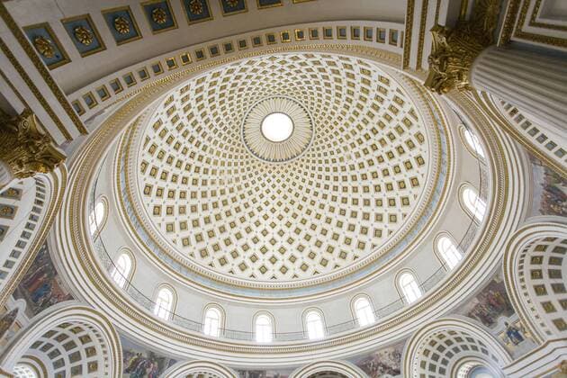  Innenansicht der Rotunda Santa Marija Assunta, Dom, Mosta, Malta, Europa iblwap01504995